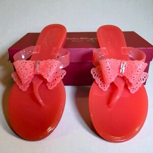 Salvatore Ferragamo Blush Jelly Sandals